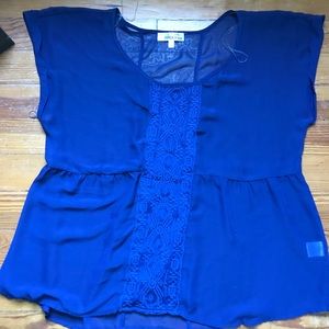 Derek Heart blue top
